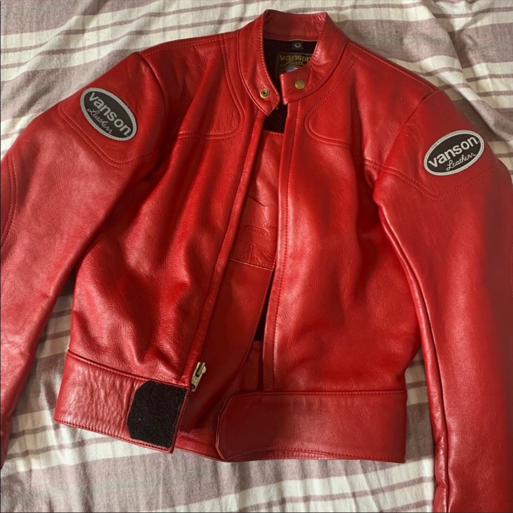 Red Vanson jacket